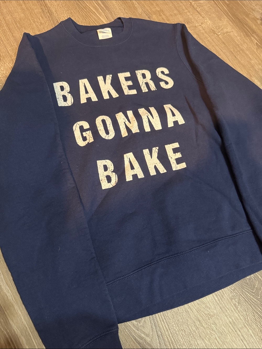 Bakers Gonna Bake Navy Graphic Sweatshirt